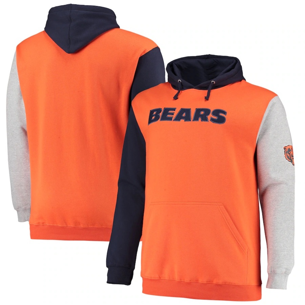 Chicago Bears Big and Tall Hoodie